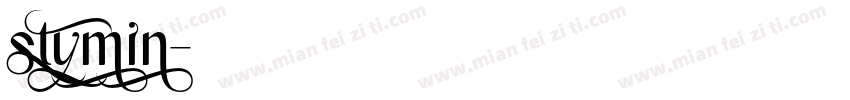 stymin字体转换