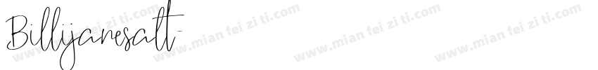 Billijanesalt字体转换