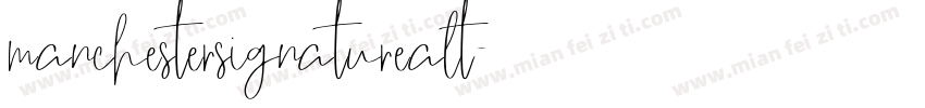 manchestersignaturealt字体转换
