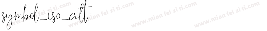 symbol_iso_alt字体转换