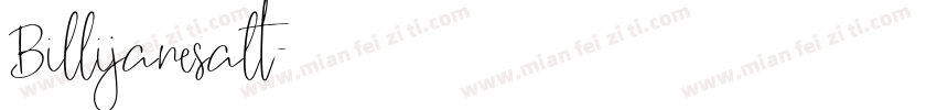 Billijanesalt字体转换