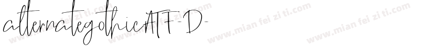 alternategothicATF-D字体转换
