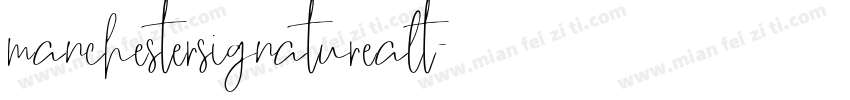 manchestersignaturealt字体转换