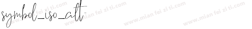 symbol_iso_alt字体转换