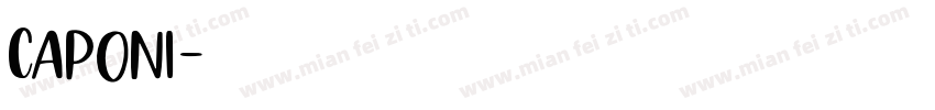 Caponi字体转换