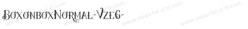 BoxonboxNormal-Vze6字体转换