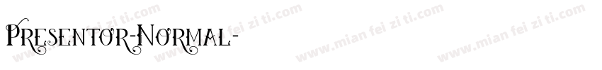 Presentor-Normal字体转换