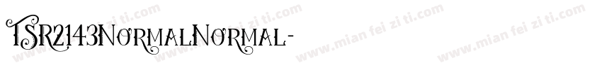TSR2143NormalNormal字体转换