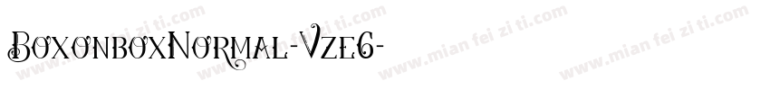 BoxonboxNormal-Vze6字体转换