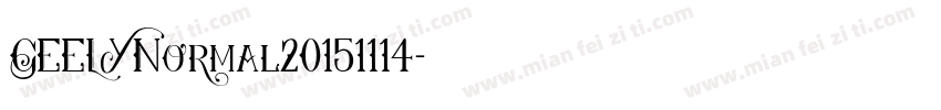 GEELYNormal20151114字体转换