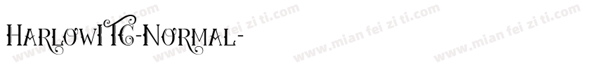 HarlowITC-Normal字体转换