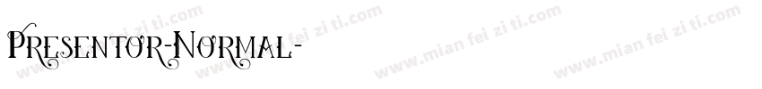 Presentor-Normal字体转换