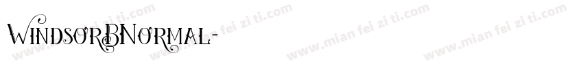 WindsorBNormal字体转换