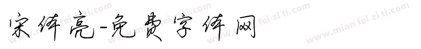 宋体亮字体转换