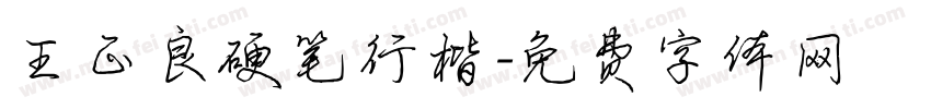 王正良硬笔行楷字体转换