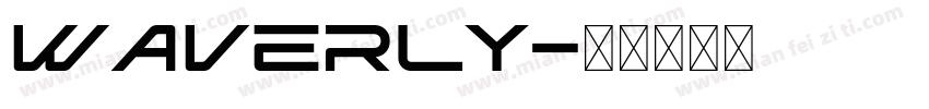 waverly字体转换