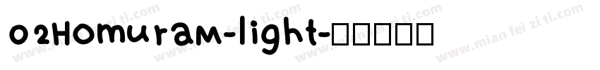 02HomuraM-light字体转换