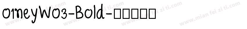 01neyW03-Bold字体转换