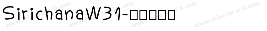 SirichanaW31字体转换