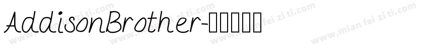 AddisonBrother字体转换