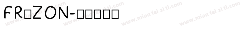 FRⅠZON字体转换
