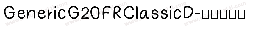 GenericG20FRClassicD字体转换