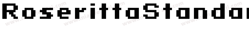 RoserittaStandardReg字体转换