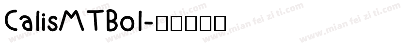 CalisMTBol字体转换