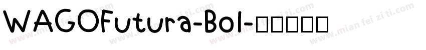 WAGOFutura-Bol字体转换