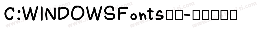 C:WINDOWSFonts字体字体转换