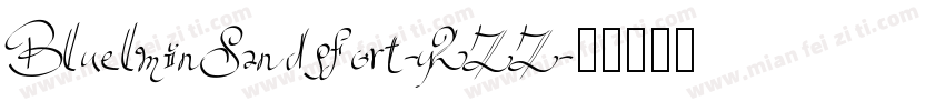 BluelminSandsfort-y2ZZ字体转换