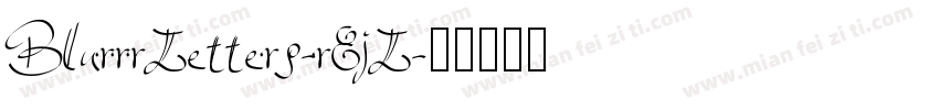 BlurrrLetters-r8jL字体转换