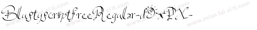 BlustyscriptfreeRegular-d9xPX字体转换