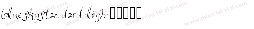 blueskystandard-ligh字体转换