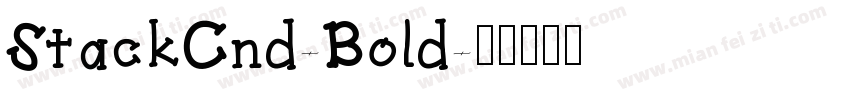 StackCnd-Bold字体转换