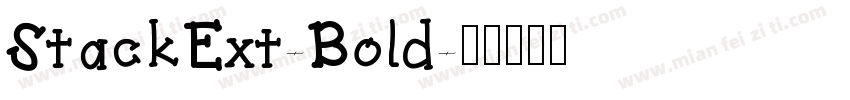 StackExt-Bold字体转换