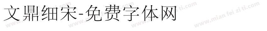文鼎细宋字体转换