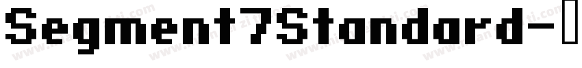 Segment7Standard字体转换
