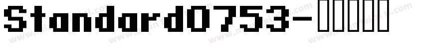 Standard0753字体转换
