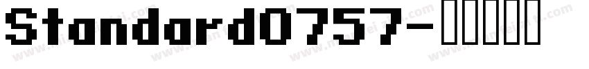 Standard0757字体转换