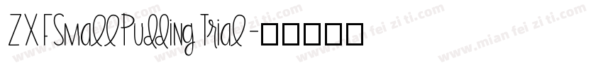 ZXFSmallPuddingTrial字体转换