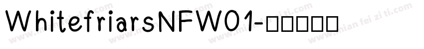 WhitefriarsNFW01字体转换