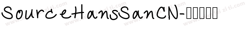 SourceHansSanCN字体转换