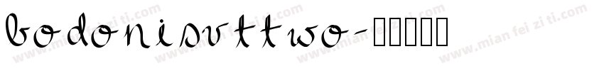 bodonisvttwo字体转换