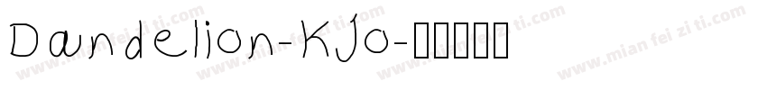 Dandelion-KJo字体转换