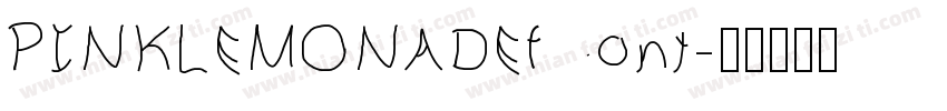 PINKLEMONADEfont字体转换