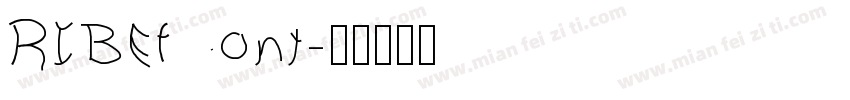 RIBEfont字体转换