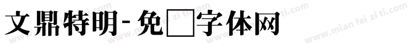 文鼎特明字体转换