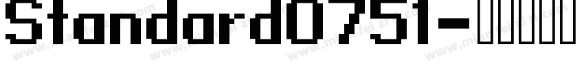 Standard0751字体转换