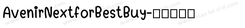 AvenirNextforBestBuy字体转换